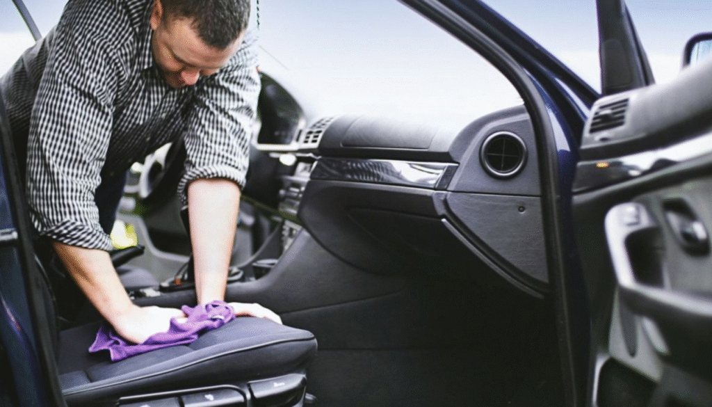 Car seat cleaning services in Brisbane by The Clean Master for spotless results