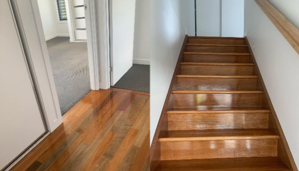End of lease cleaning floors and stairs by The Clean Master in Brisbane and Adelaide