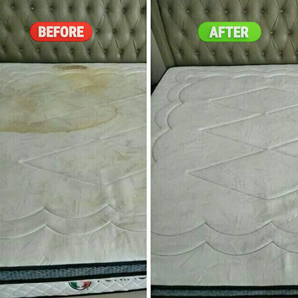 Mattress cleaning services before and after by The Clean Master in Brisbane and Adelaide for residential and commercial clients