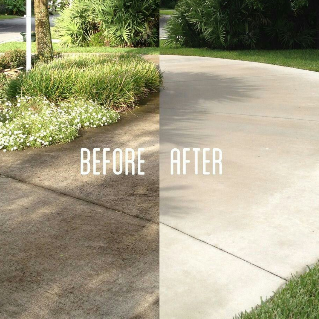 High Pressure Driveway Cleaning before and after results by The Clean Master in Brisbane and Adelaide