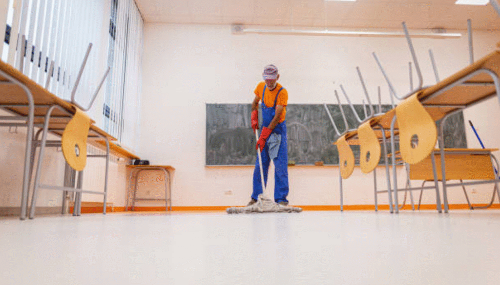 School Cleaning services with deep floor cleaning in Brisbane and Adelaide