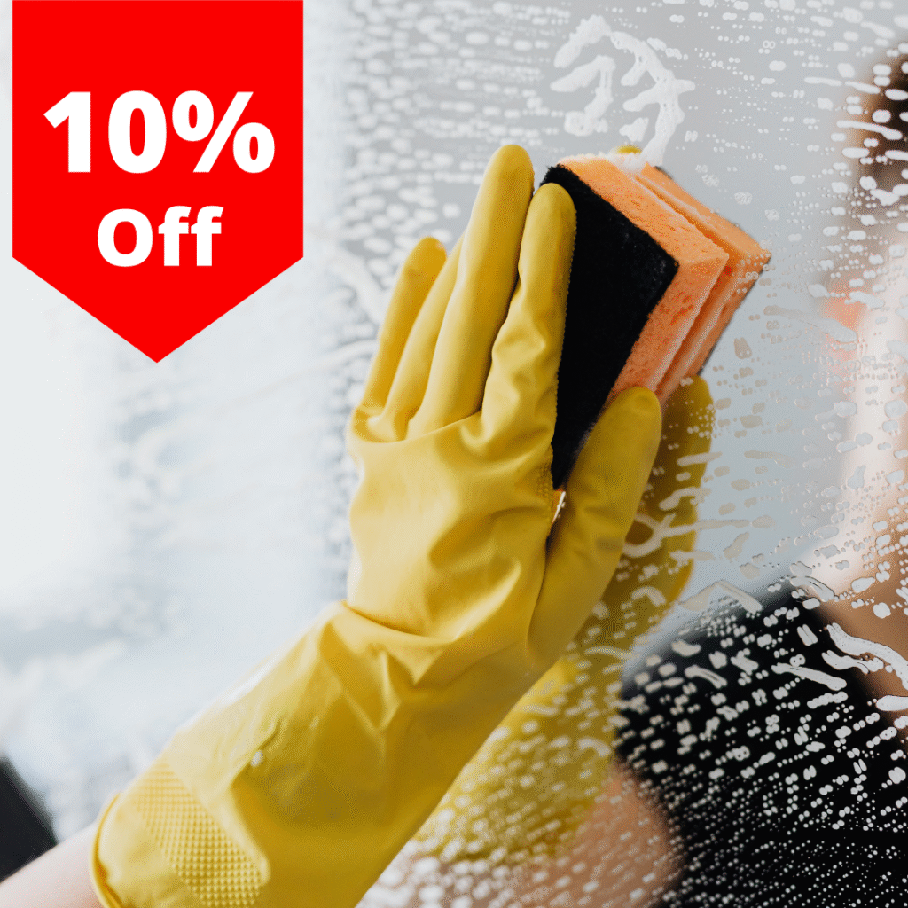 The Clean Master special 10% off cleaning services offer for new clients in Brisbane and Adelaide.