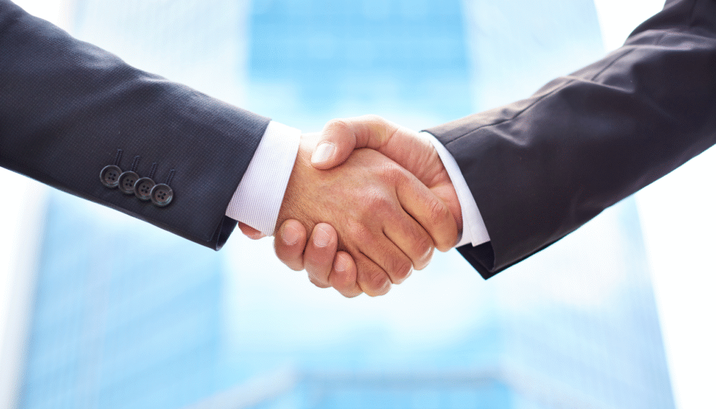 The Clean Master Services handshake symbolizing trust and commitment in Brisbane and Adelaide