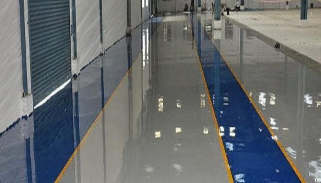Vinyl Strip Cleaning and Sealing for warehouse floors in Brisbane and Adelaide.